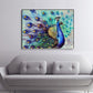peacock diamond dots for adults wallpaper display