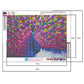 diamond dotz purple peacock diamond embroidery kit canvas size