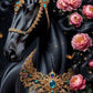 DIY Animal Diamond Painting Kit - Full Round / Square - Black Horse