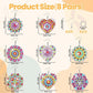 Mandala 8 Pairs DIY Diamond Painting Earrings Size