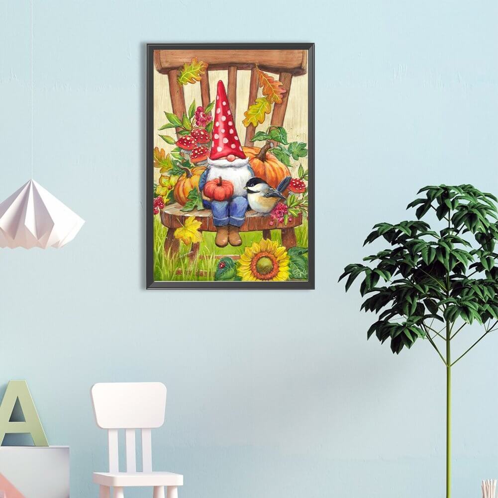 Pumpkin Gnome DIY Diamond Painting
