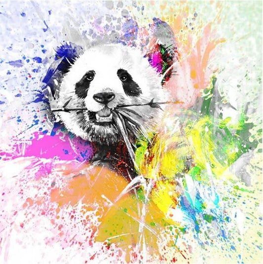 greedy panda diamond painting