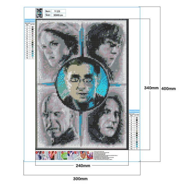 harry potter diamond painting canvas size