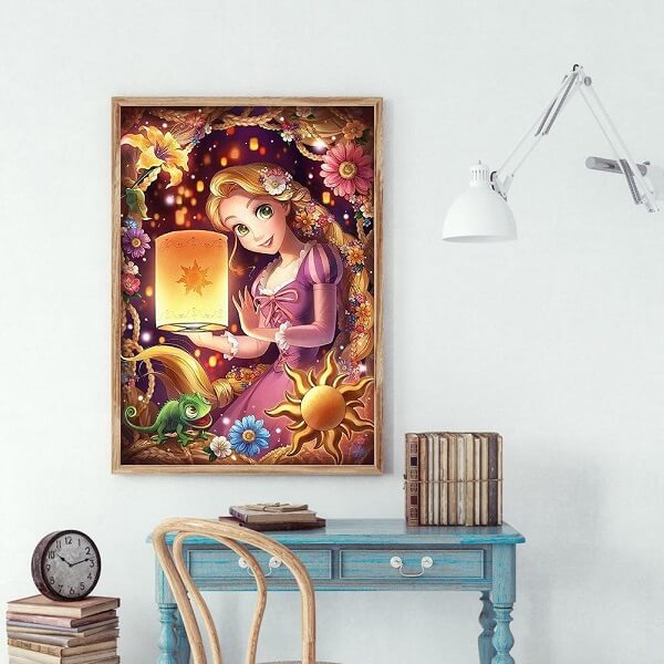 Diamond Painting home decor Full Round Rapunzel Princess 