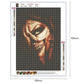 5D Diy Diamond Painting Kit Full Round Beads Skull Hand Face