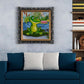 diamond painting kit frog on lotus leaf