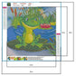 diamond painting kit frog on lotus leaf canvas size