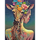 diamond painting kit tattoo girl and leapord