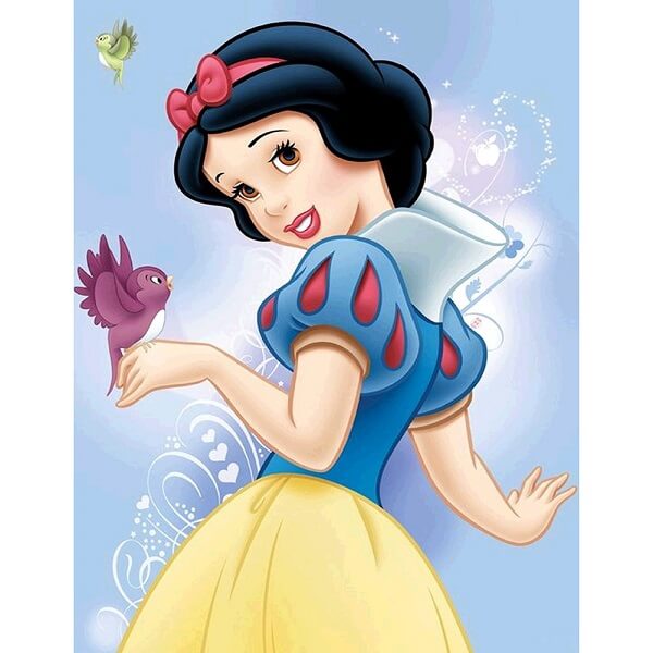 snow white with birds 5d diamond embroidery