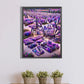 diamond painting purple glass mirror lavender
