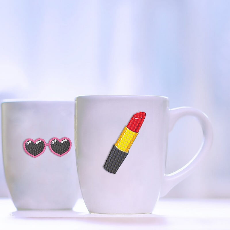 Diamond painting stickers Girly kit On Cups