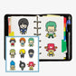 one piece Japanese cartoon diamond painting stickers