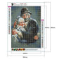 Diamond Painting Sweet Old Couple Hug Canva size