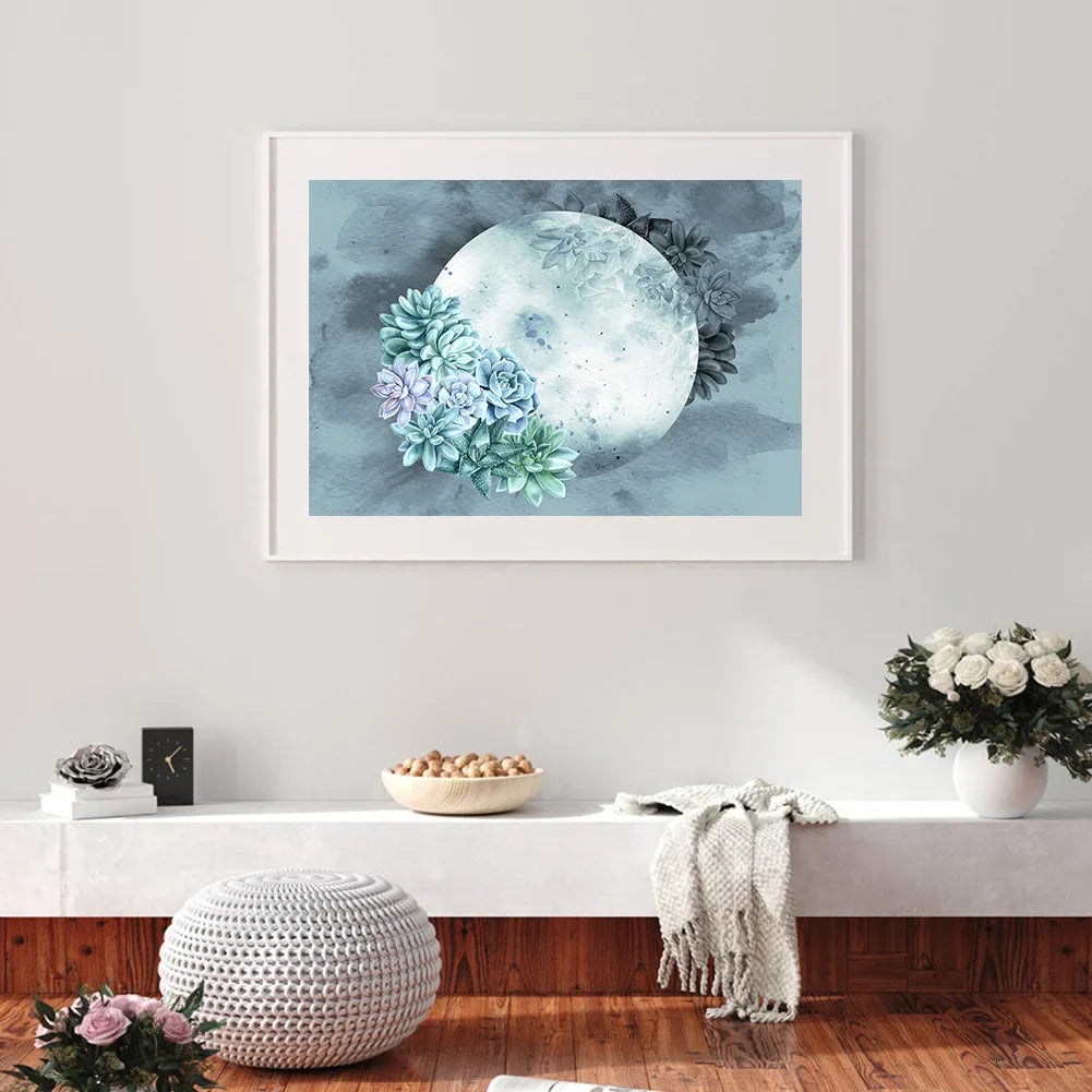 Diamond Painting - Full Round / Square - Succulent Planet