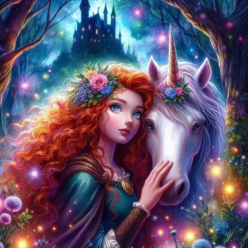 Beauty with Horse Diamond Painting Kit