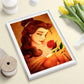  belle princess with rose Disney diamonds painting set