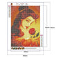  belle princess with rose Disney diamonds painting set canvas size