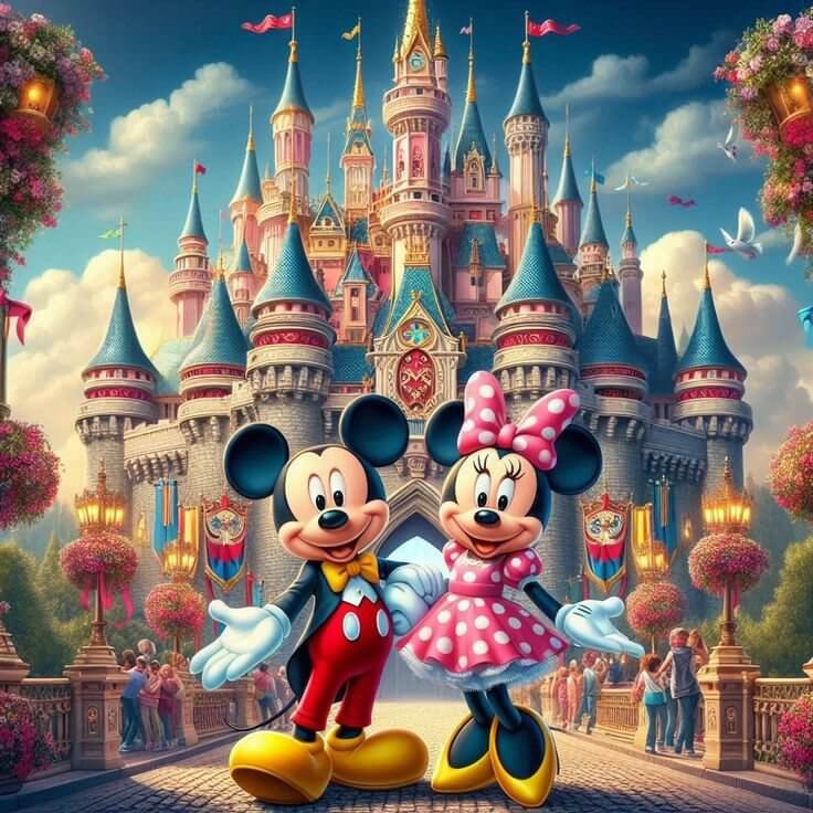 Disney micky and minnie diamond painting