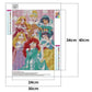seven Disney princess ensemble diamond painting canvas size