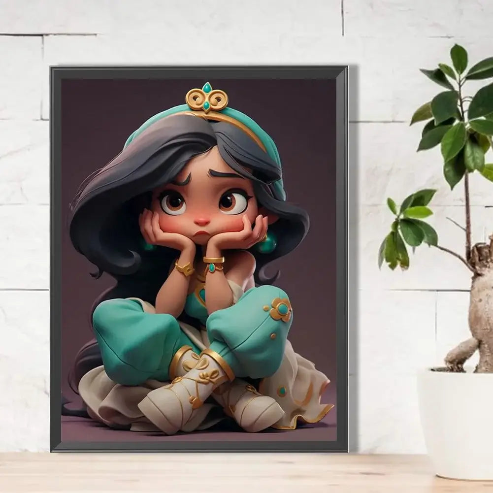 disney princess jasmine diamond painting