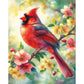 Cardinal On Branch 11ct Stamped Cross Stitch Kits