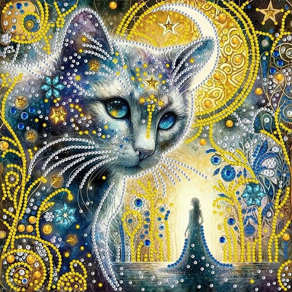 Cat Crystal Rhinestone Diamond Painting Kit