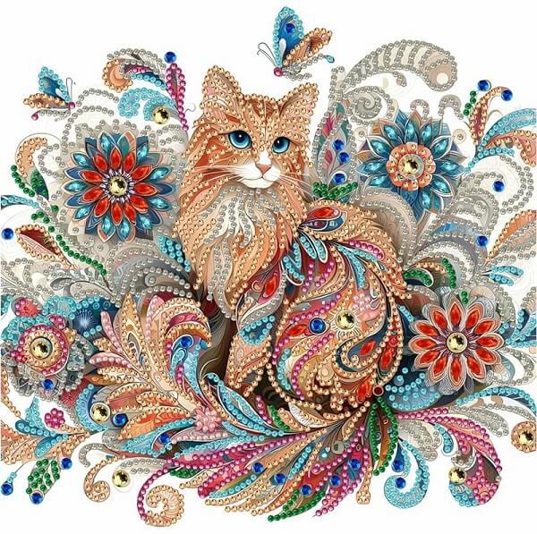 DIY Cat Crystal Rhinestone Diamond Painting