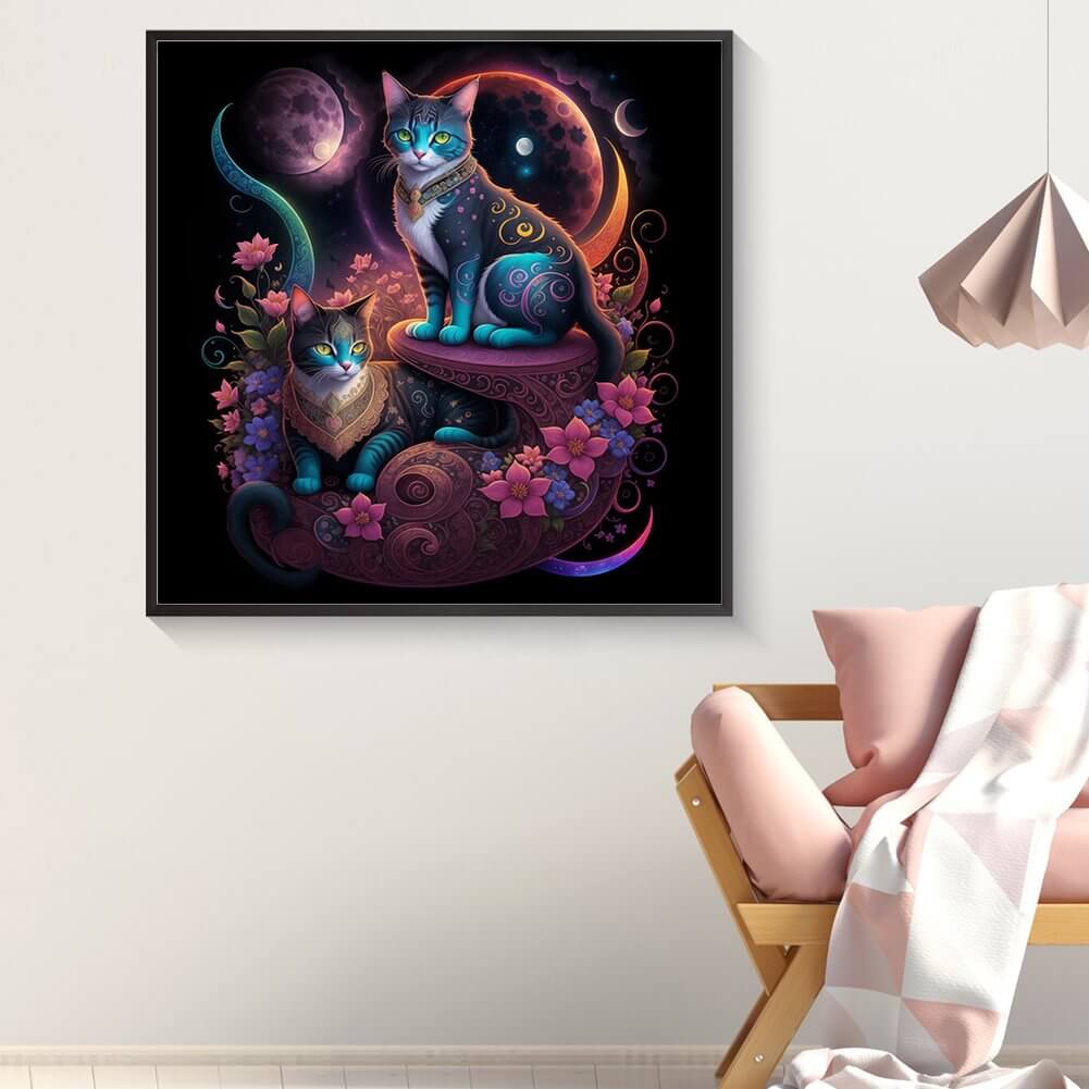 Space Cat 5D DIY Diamond Painting Kit