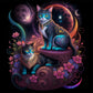 Space Cat Diamond Painting Kit