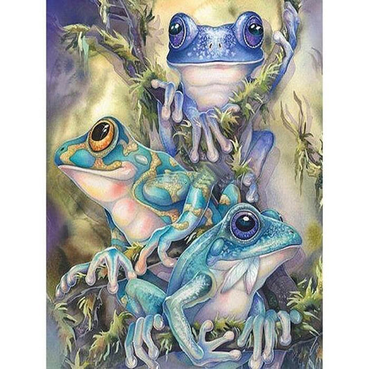 diy diamond painting frog cross stitch full round resin