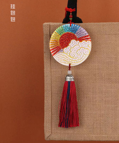 DIY Special Shaped Diamond Painting Lucky Hanging Pendant With Tassel