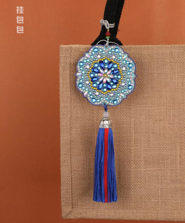 DIY Special Shaped Diamond Painting Lucky Hanging Pendant With Tassel