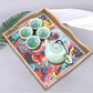 Dog Diamond Painting Decor Wooden Food Tray