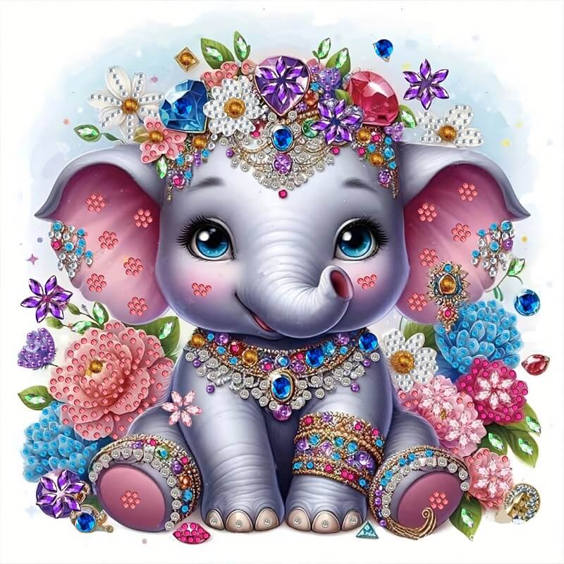 Elephant Crystal Rhinestone Diamond Painting Kit