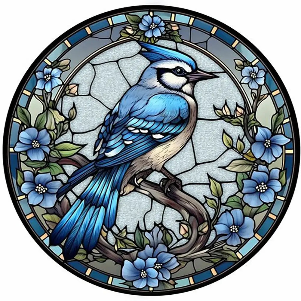 Card Blue Bird 5D DIY Diamond Painting 