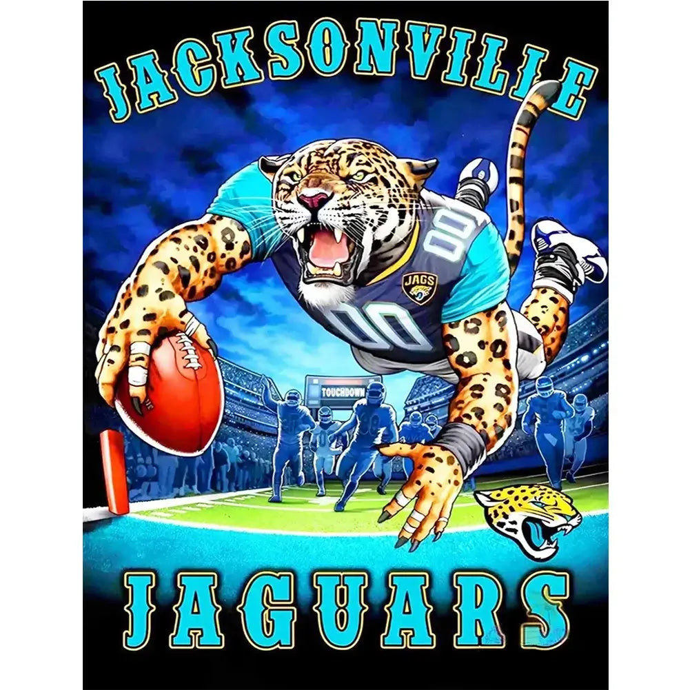 5D DIY Diamond Painting  Jacksonville Jaguar Soccer Team