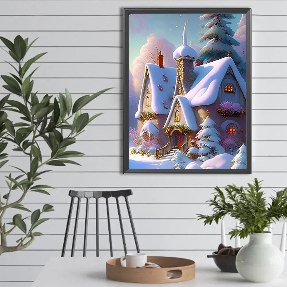Snowy Scenery 5D DIY Diamond Painting kIT