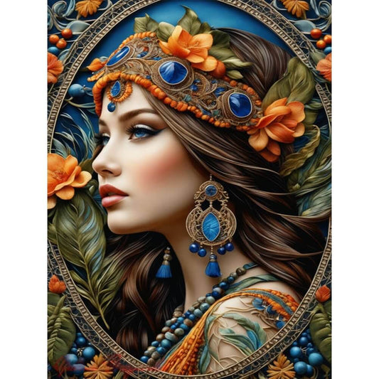 5D DIY Diamond Painting Kit - Full Round / Square - Noble Woman B