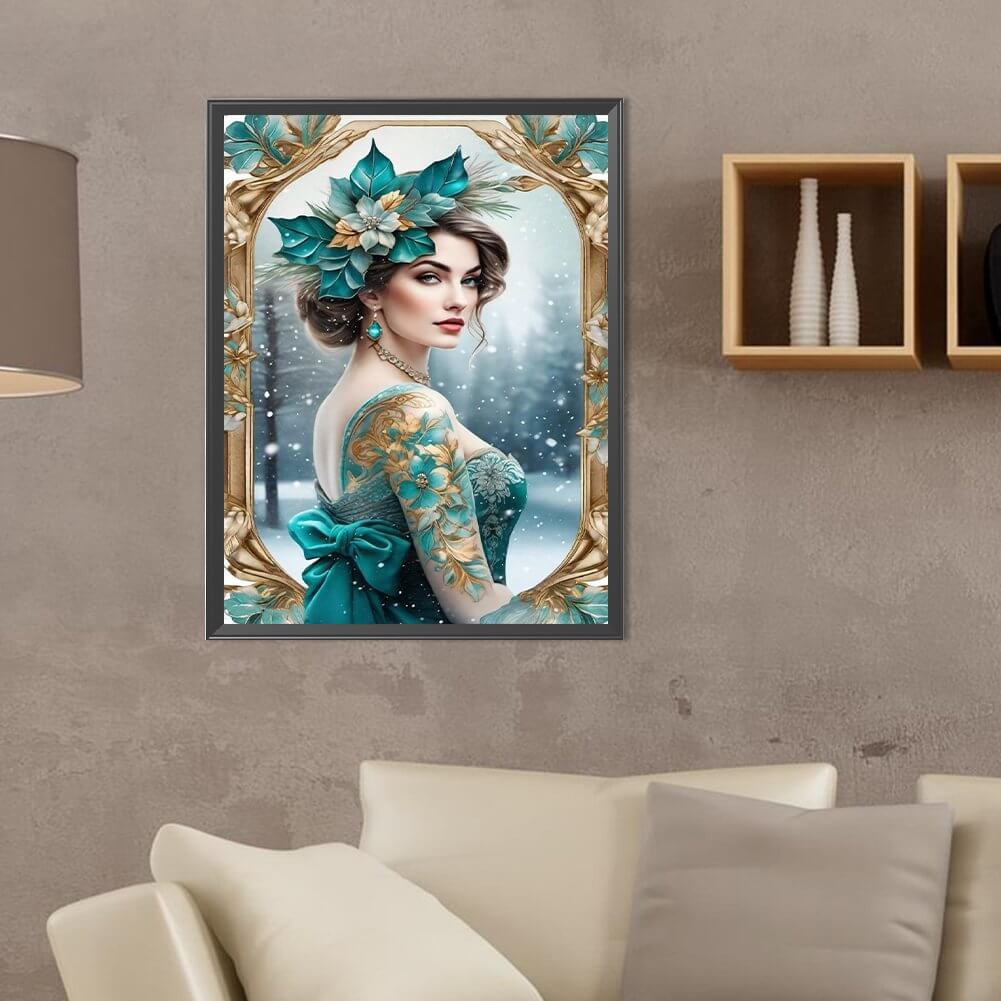 5D DIY Diamond Painting Kit - Full Round / Square - Noble Woman F