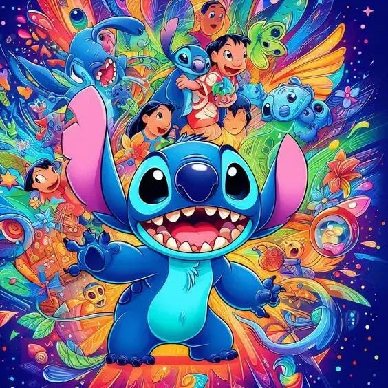 Stitch 5D DIY Cartoon Animation Diamond Painting Kit 