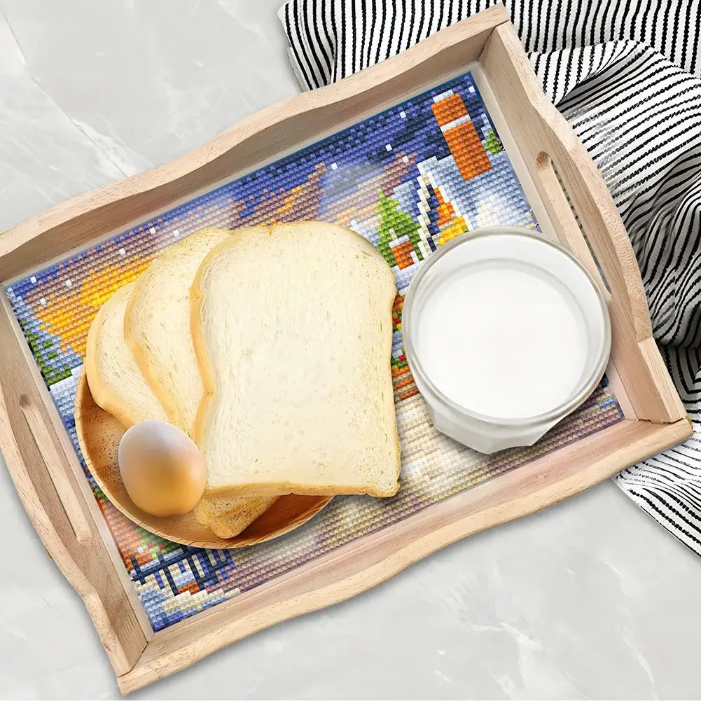 Winter DIY Diamond Painting Tray