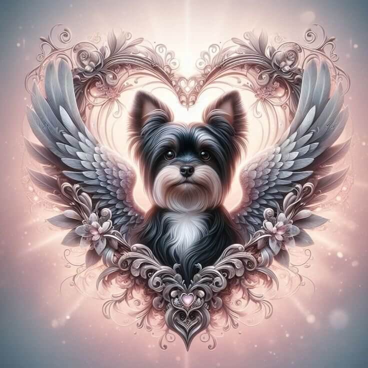 Dog Angel Wings Diamond Painting