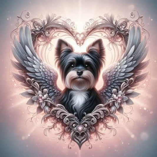 Dog Angel Wings Diamond Painting