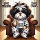 Dog Coffee Time Diamond Painting