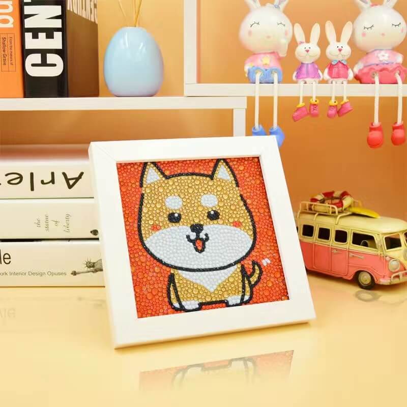 dog diamond art for kids