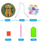 Stained Glass Dog DIY Diamond Painting Vintage Hanging Ornament Package