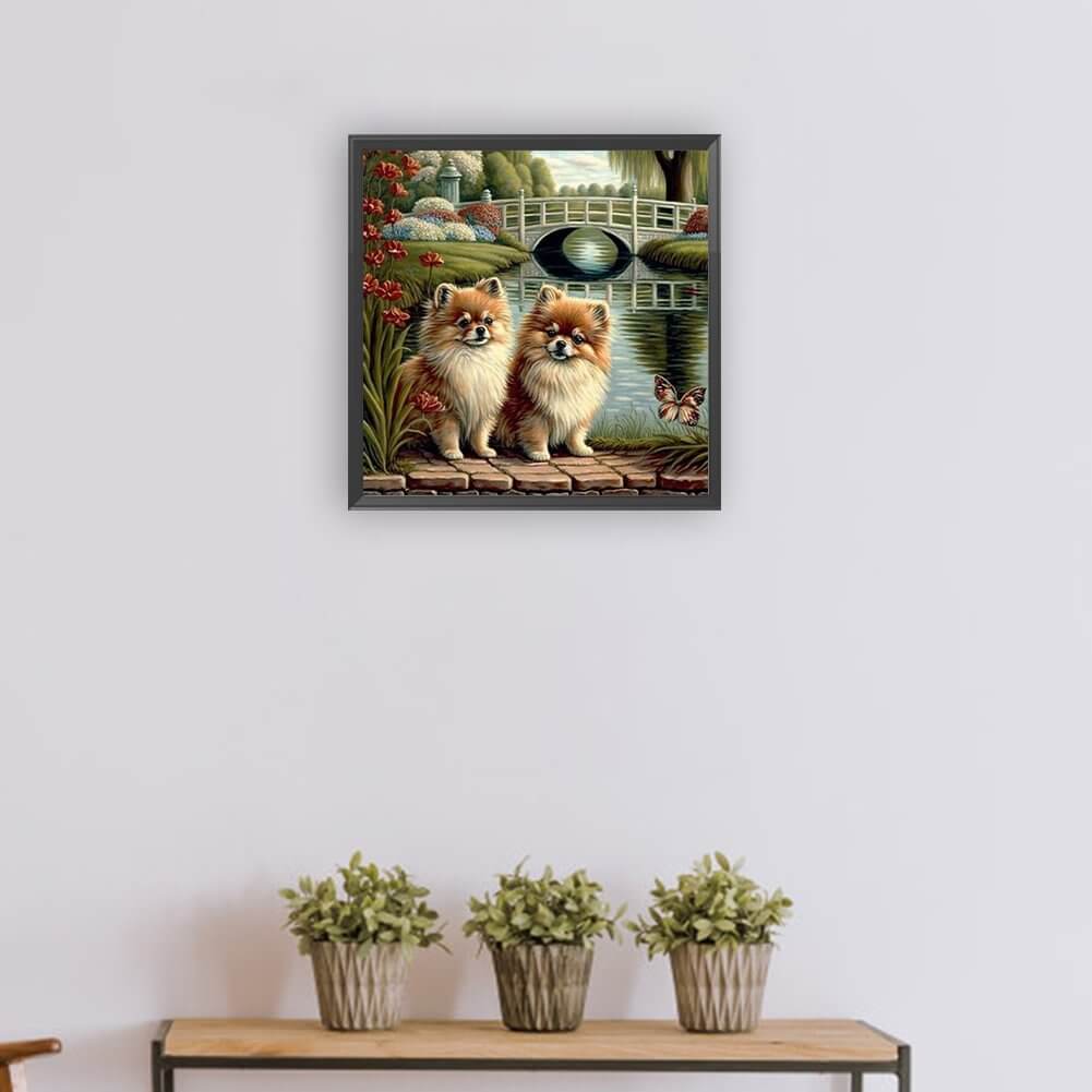 Dogs In The Park 5D DIY Diamond Painting Kit