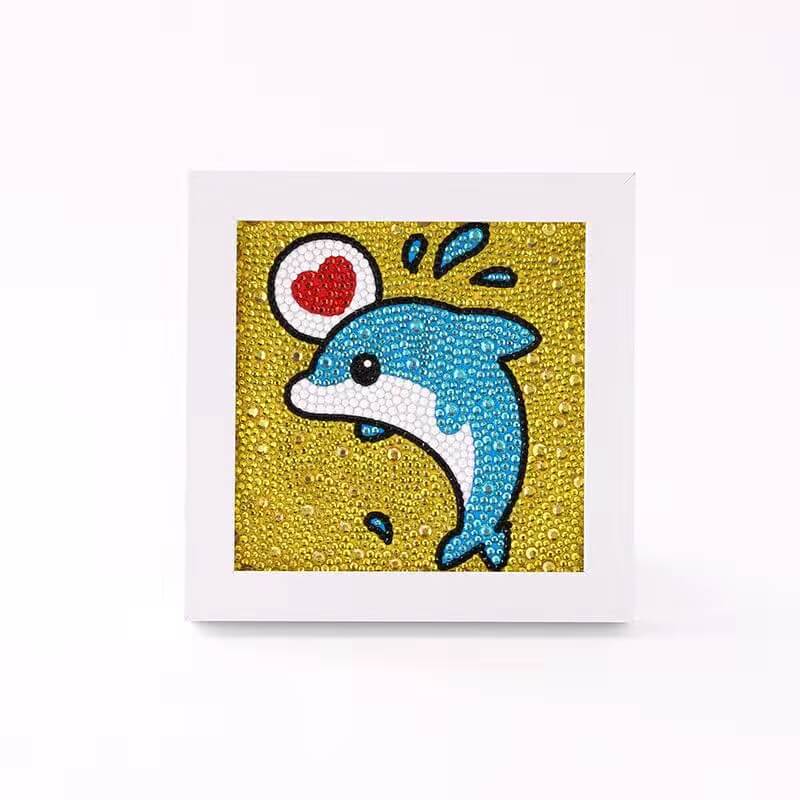 Dolphin Crystal Rhinestone Diamond Painting Kits With/ Without Frame B