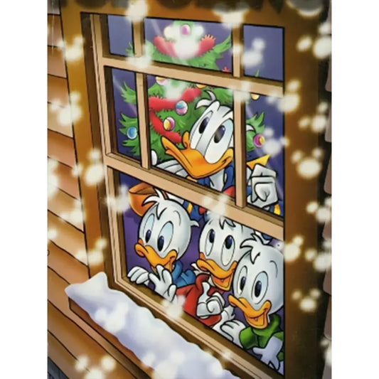 5D DIY Diamond Painting - Full Round / Square - Donald Duck Snow Day