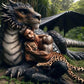 Dragon and Man Diamond Art